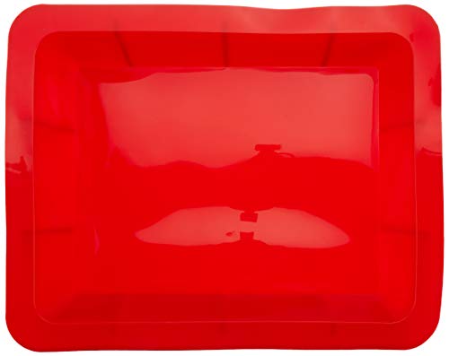 Silikonowa forma do zapiekanek XXL - idealna do pieczenia lasagne i ciast, forma królewska w kolorze czerwonym - obrazek 4