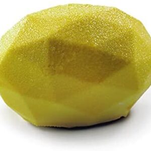 Silikonowa forma do pieczenia ciast z musem - zestaw 3 form: kwadratowa, okrągła i serce 20 cm - do pieczenia i zamrażania cytryna