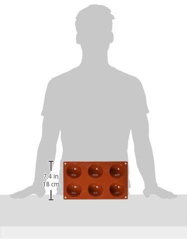 Silikomart - SF 002 HALF-SPHERES - FORMULARZ SILIKONOWY ø70 H 35 MM - obrazek 4