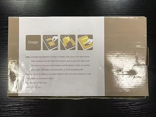 Regulowane formy do pieczenia MEISHANG - idealne do pieczenia ciast w kształcie cyfr i liter - obrazek 4