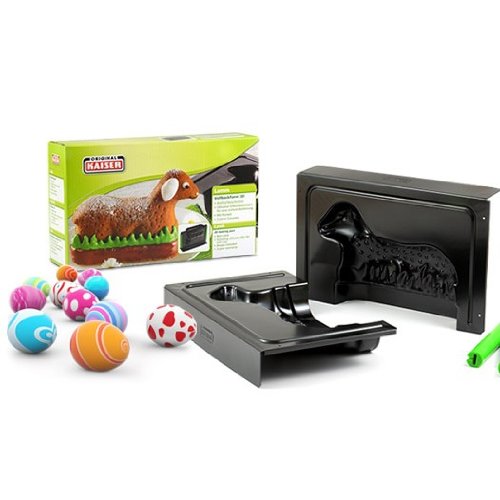 Forma do pieczenia baranka wielkanocnego z motywem Kaiser Inspiration 3D - 07 l z silikonowymi klamrami - obrazek 4