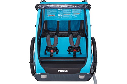 Thule 0872299042678 Coaster XT - Przyczepa Rowerowa Dla Dzieci 2017 Niebieska: Wygodny i Bezpieczny Transport Dla Maluchów - obrazek 7