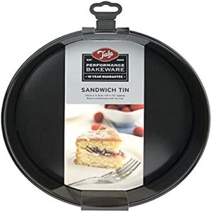 Tala Performance 10-inch Round Cake Pan with Whitford Non-Stick Coating - Professional Grade Carbon Steel, Loose Base for Easy Release - Ideal for Sandwich Cakes - Polish Language