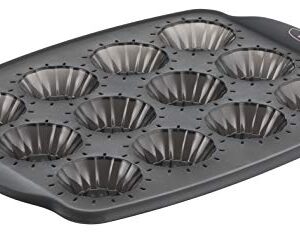 Tefal Crispybake Forma do Pieczenia, Silikonowy, Czarny, 12 Otworów