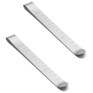 Stalowe klipsy do szycia - 2 sztuki, linijka i akcesoria do oznaczania