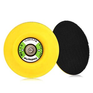 Talerz szlifierski na rzep 75 mm z gwintem 6 mm - zestaw 2 sztuki