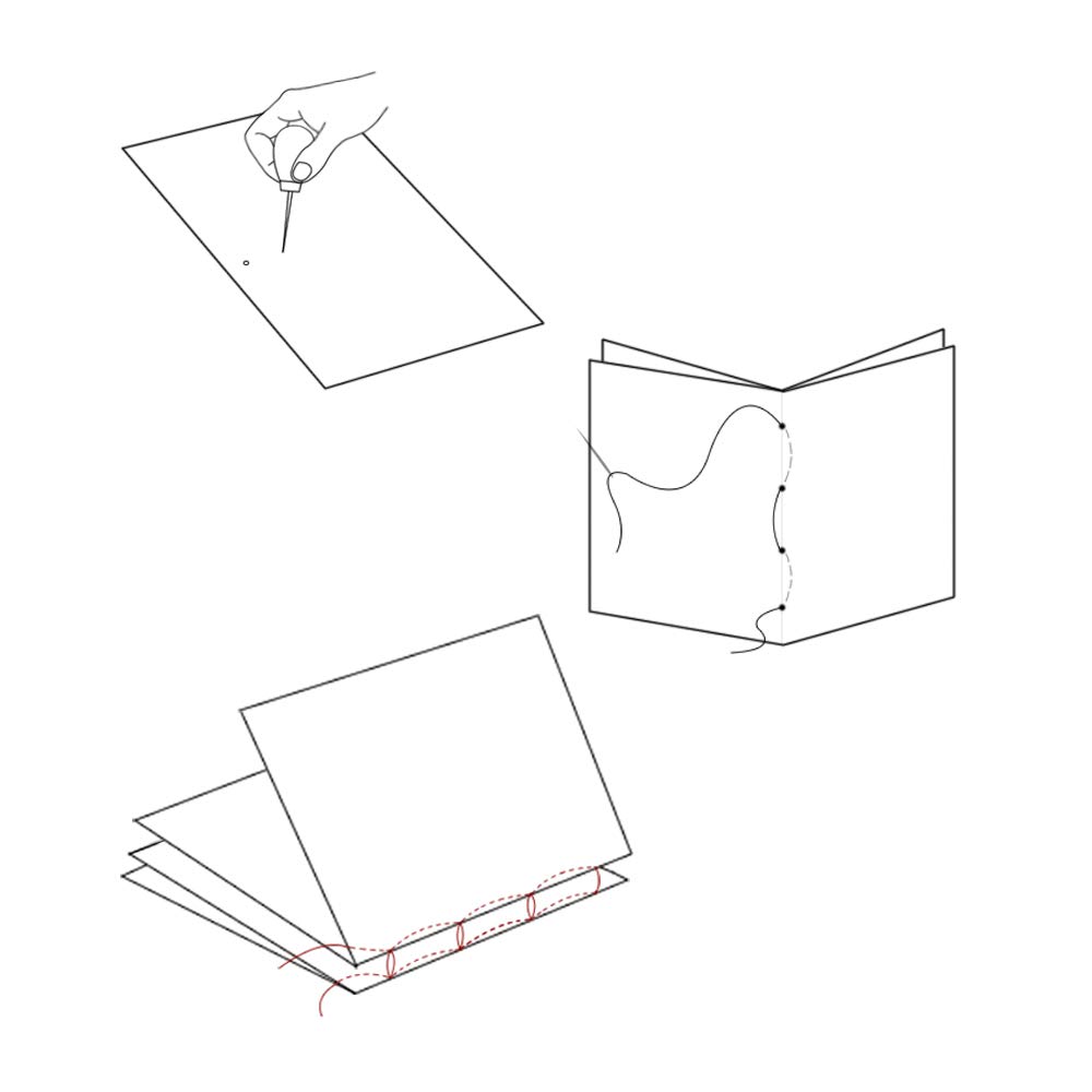 Zestaw 20 narzędzi do introligatorstwa DaKuan: składacz do kości, woskowany sznurek lniany, drewniana rączka, szydełka z dużym oczkiem, klipsy introligatorskie - idealne do ręcznego tworzenia książek i prac rękodzielniczych - obrazek 4