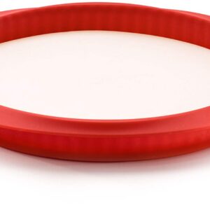 Forma do pieczenia Lekue 28 cm - prostokątna, czerwona, łatwa w użyciu i praktyczna