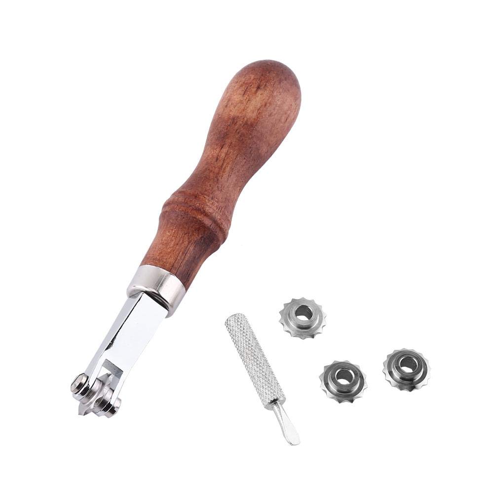 1pc Leathercraft Spacer Prägesystem Set Leder Nähen Design-Tool für Ha - obrazek 4
