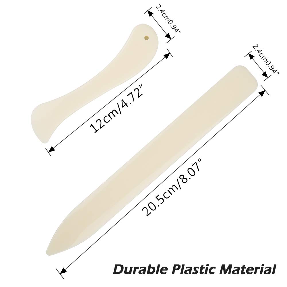 Zestaw 20 narzędzi do introligatorstwa DaKuan: składacz do kości, woskowany sznurek lniany, drewniana rączka, szydełka z dużym oczkiem, klipsy introligatorskie - idealne do ręcznego tworzenia książek i prac rękodzielniczych - obrazek 9