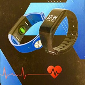 Bransoletka sportowa z nadrukiem serca i Blood (czarny) - stylowy dodatek dla aktywnych osób