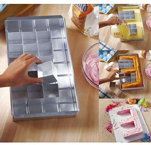 Regulowane formy do pieczenia MEISHANG - idealne do pieczenia ciast w kształcie cyfr i liter - obrazek 9