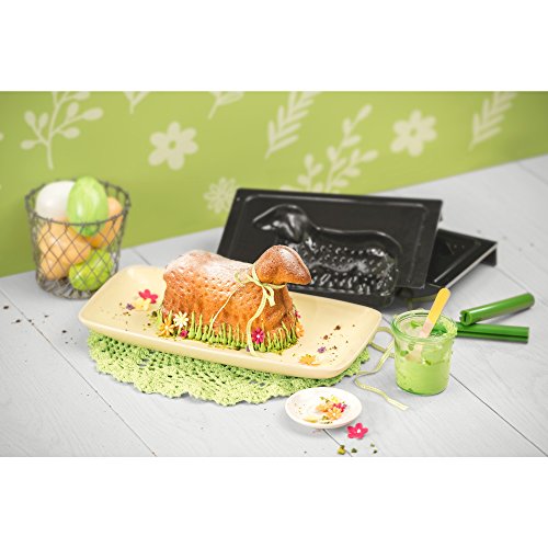 Forma do pieczenia baranka wielkanocnego z motywem Kaiser Inspiration 3D - 07 l z silikonowymi klamrami - obrazek 5