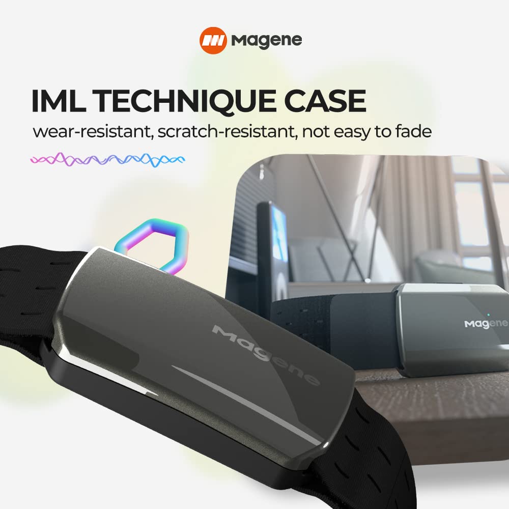 Bransoletka Magene H803 z pulsometrem - Wodoszczelność IP67, Bluetooth 4.2 i ANT, kompatybilna z Wahoo Zwift Strava Elite HRV - obrazek 5