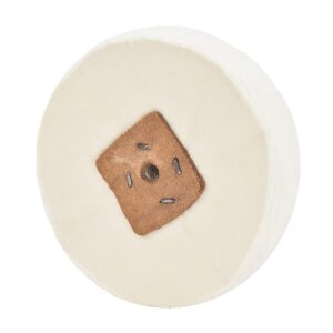 Bardzo grube wysokiej jakości koło polerskie 150 mm z polerowanego materiału białe bardzo miękkie (100-warstwowe) do szlifierek stołowych z otworem trzpienia 127 mm – 1 szt