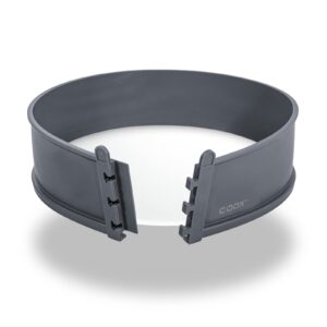 Tortownica Coox z porcelanowym dnem ⌀ 26 cm - idealna do pieczenia, serwowania i krojenia bezpośrednio na płycie, w kolorze szarym