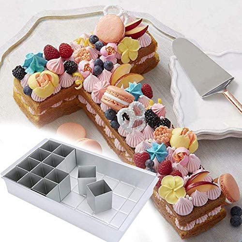 Regulowane formy do pieczenia MEISHANG - idealne do pieczenia ciast w kształcie cyfr i liter - obrazek 6