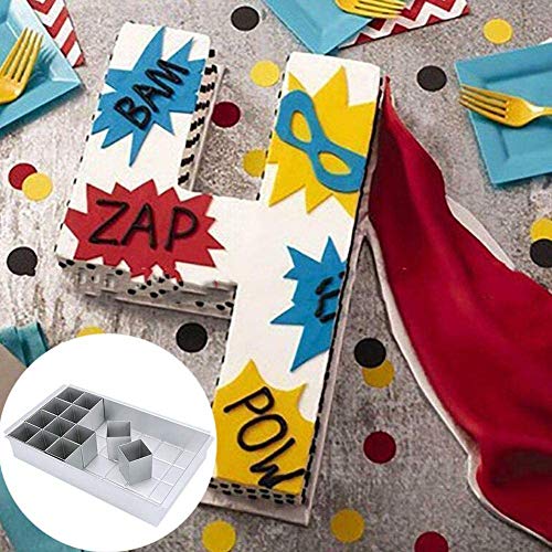 Regulowane formy do pieczenia MEISHANG - idealne do pieczenia ciast w kształcie cyfr i liter - obrazek 8