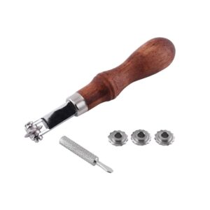 1pc Leathercraft Spacer Prägesystem Set Leder Nähen Design-Tool für Ha