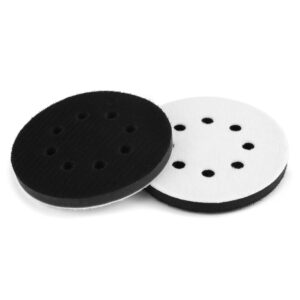 QWORK® 2 sztuki 125 mm podkładka z gąbki podkładka na rzep do tarczy s