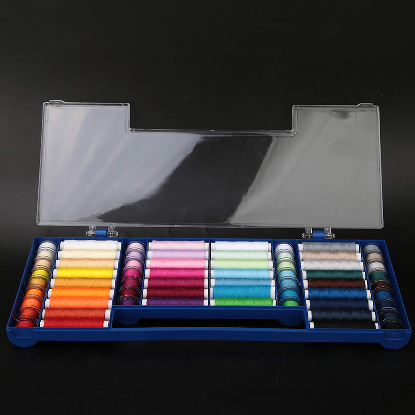 Jeanoko Zestaw nici do szycia, 32 kolory, 64, szpulka, zestaw szpuli z - obrazek 7