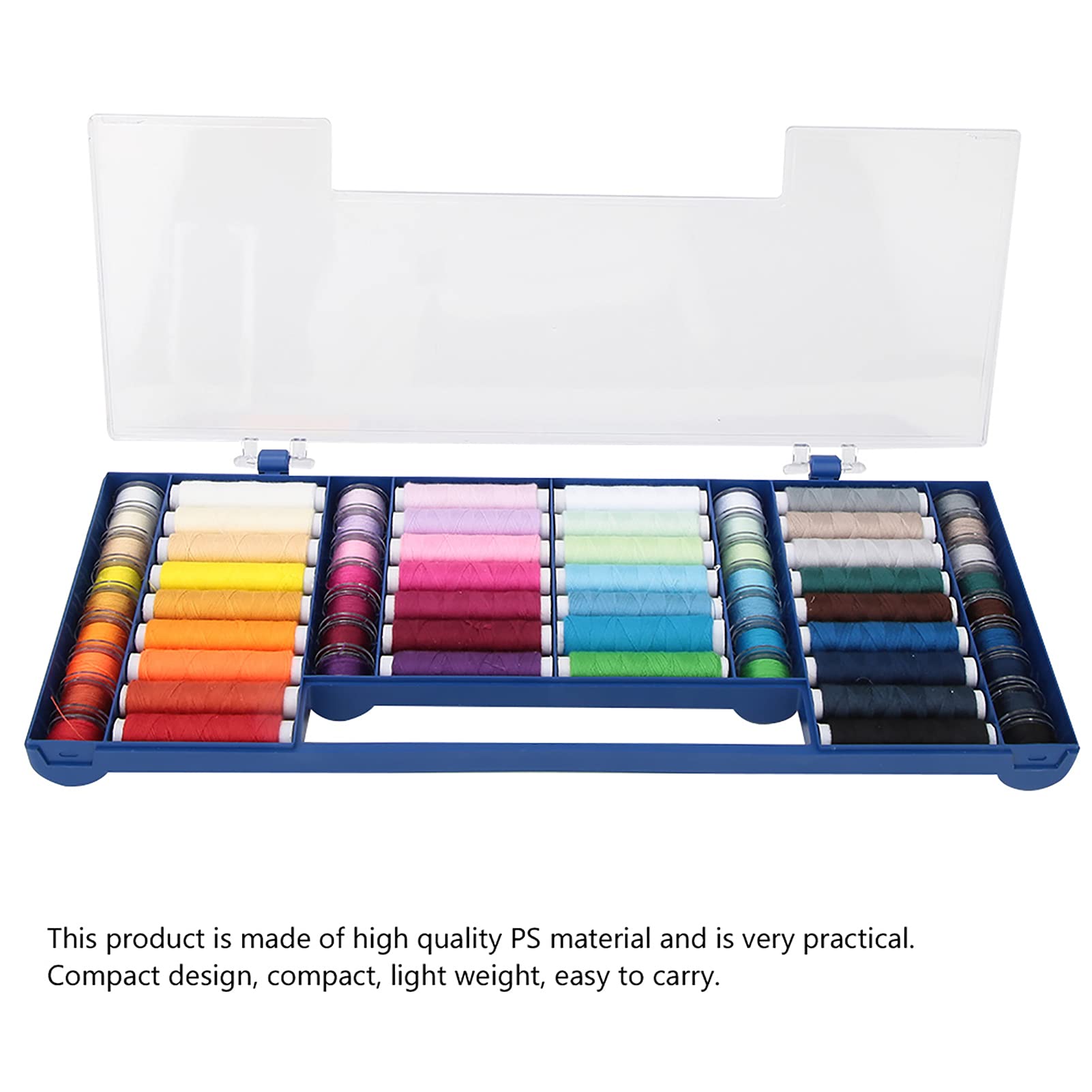 Jeanoko Zestaw nici do szycia, 32 kolory, 64, szpulka, zestaw szpuli z - obrazek 2