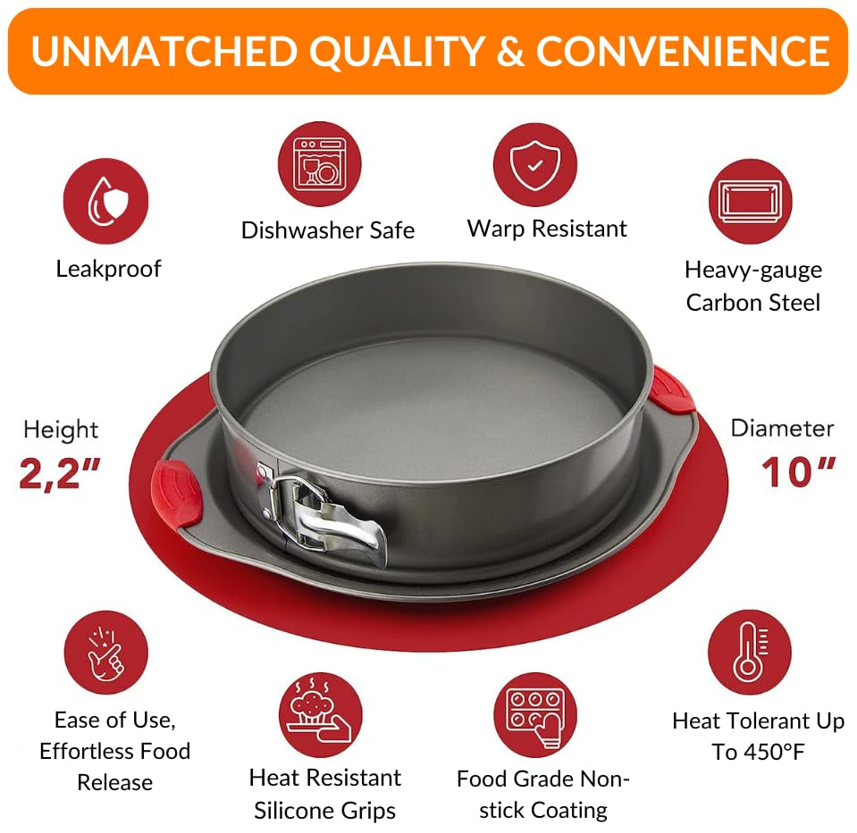 Boxiki Kitchen 25 cm nieprzywierająca forma sprężynowa, profesjonalna - obrazek 5