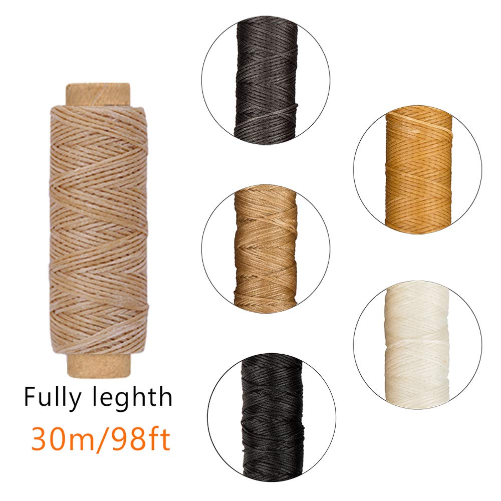 Zestaw 20 narzędzi do introligatorstwa DaKuan: składacz do kości, woskowany sznurek lniany, drewniana rączka, szydełka z dużym oczkiem, klipsy introligatorskie - idealne do ręcznego tworzenia książek i prac rękodzielniczych - obrazek 6