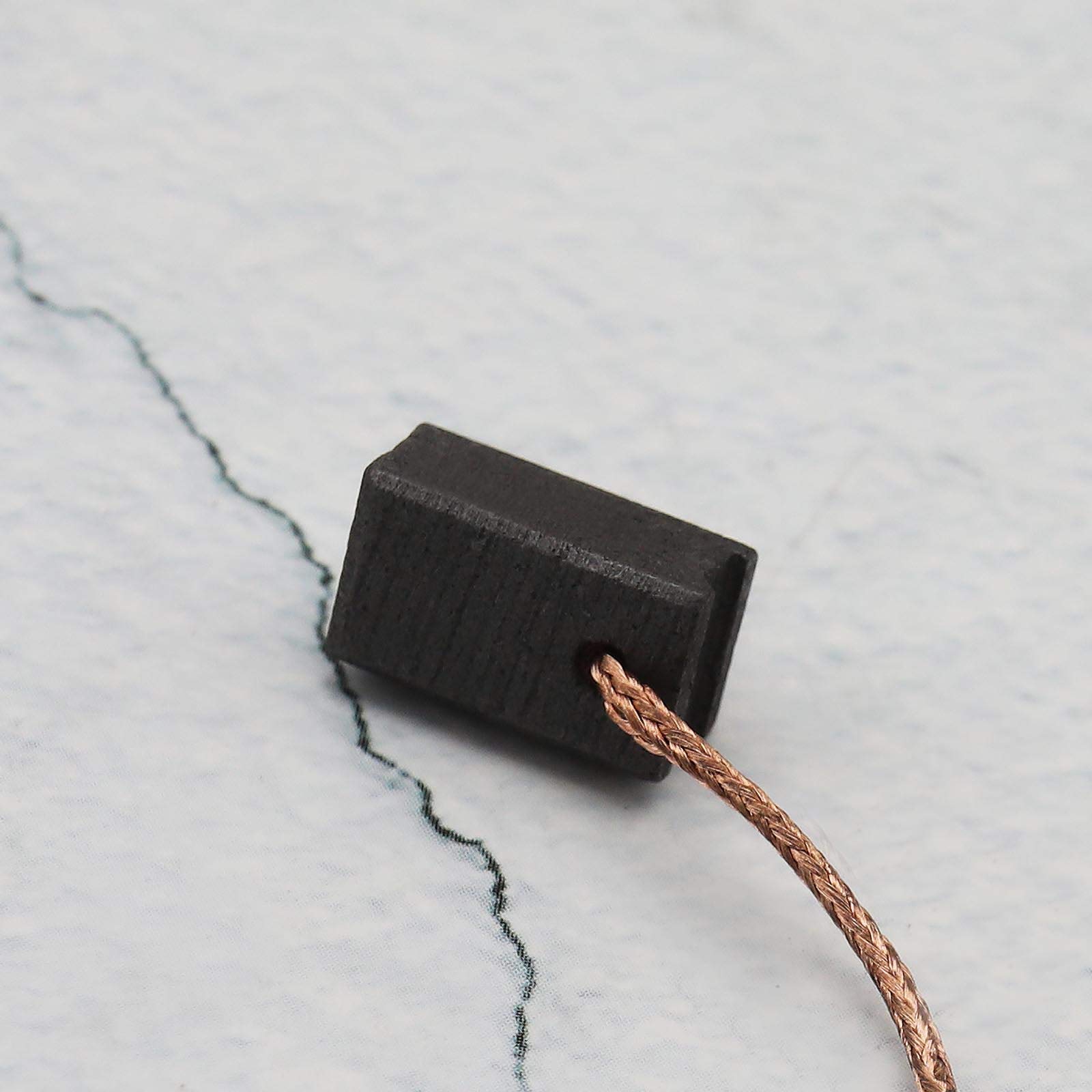 2 pary szczotek węglowych 6 x 8 x 13 mm do polerki obrotowej kompatybi - obrazek 3