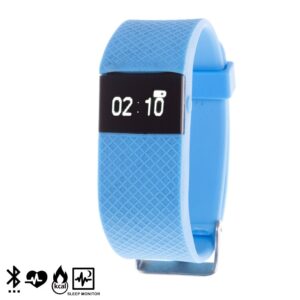 Inteligentna bransoletka Bluetooth DAM DMR091 z monitorem tętna - niebieska TW64S