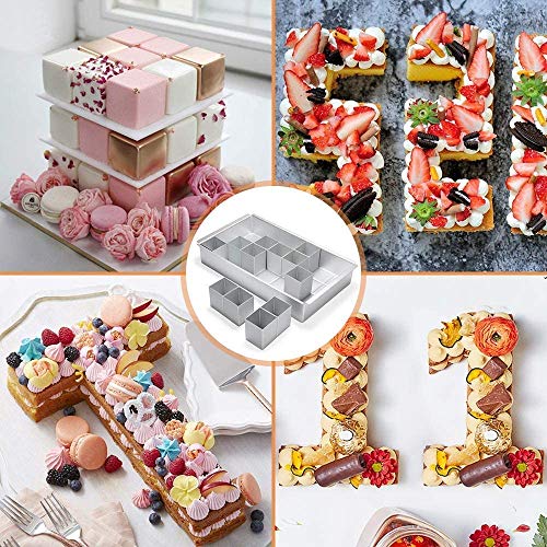 Regulowane formy do pieczenia MEISHANG - idealne do pieczenia ciast w kształcie cyfr i liter - obrazek 7