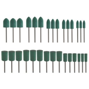 30 szt. gumowe bity polerskie stożek cylindra kształt polerskie zadzio