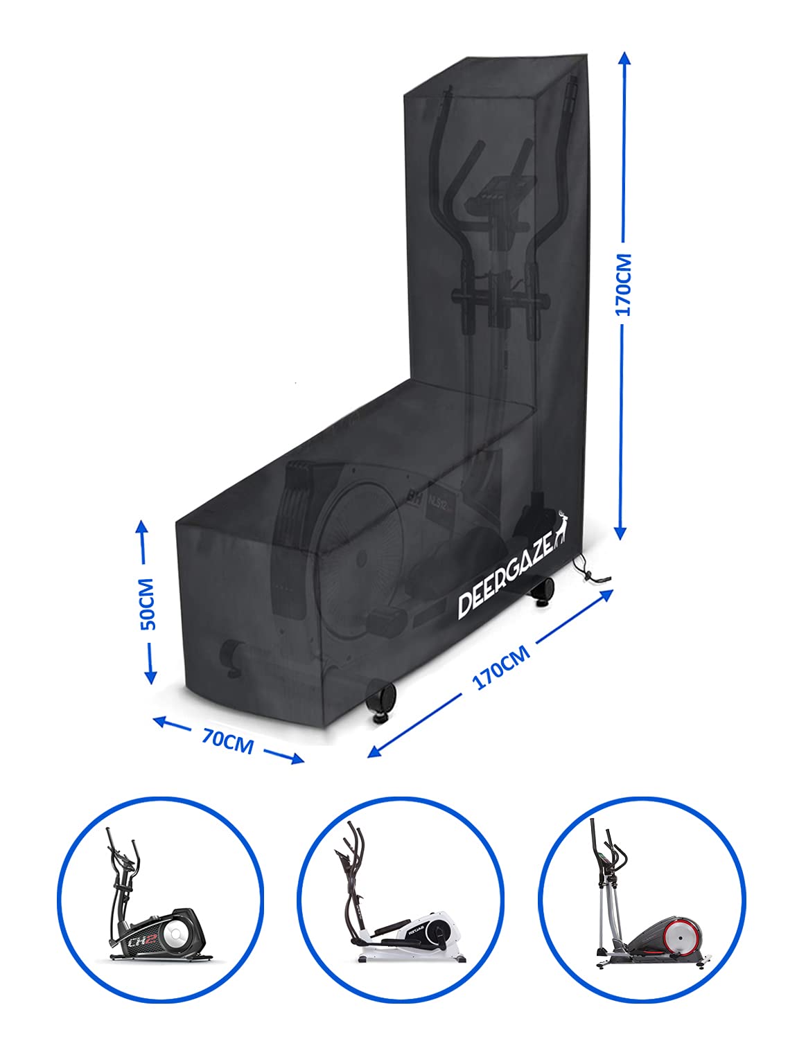 pokrowiec na rower eliptyczny do użytku wewnątrz i na zewnątrz. Wodood - obrazek 6