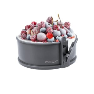 Tortownica Coox z porcelanowym dnem ⌀ 18 cm - idealna do pieczenia, serwowania i krojenia na jednej płycie!