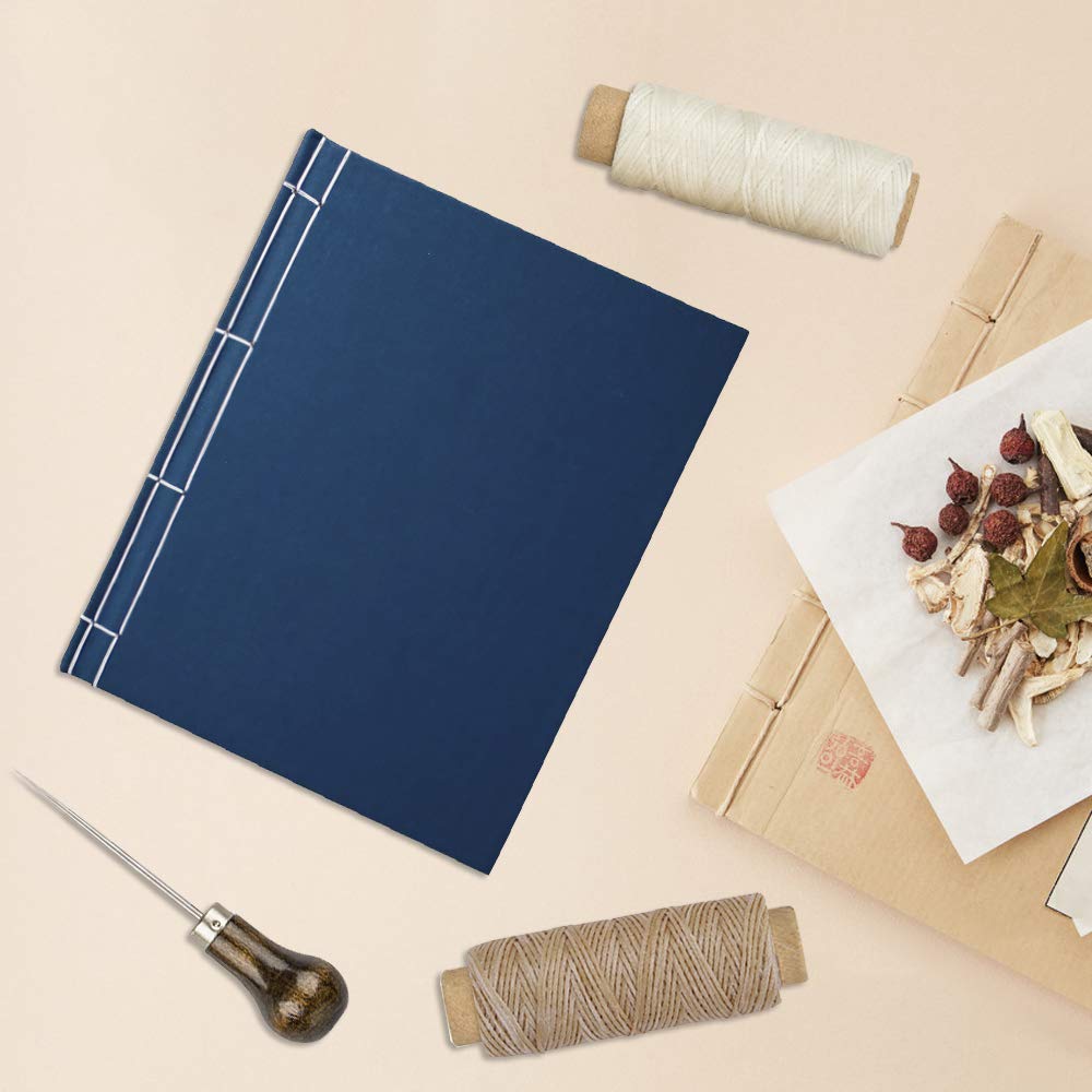 Zestaw 20 narzędzi do introligatorstwa DaKuan: składacz do kości, woskowany sznurek lniany, drewniana rączka, szydełka z dużym oczkiem, klipsy introligatorskie - idealne do ręcznego tworzenia książek i prac rękodzielniczych - obrazek 3