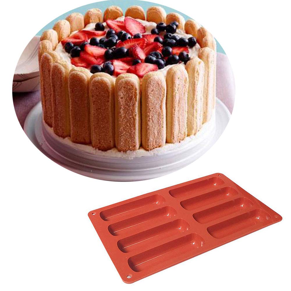 2 formy silikonowe na ciastka, prostokątne, silikonowe formy do batoni - obrazek 5
