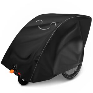 Pokrowiec na przyczepę rowerową, zamykany, uniwersalny, odblaskowy, 2-