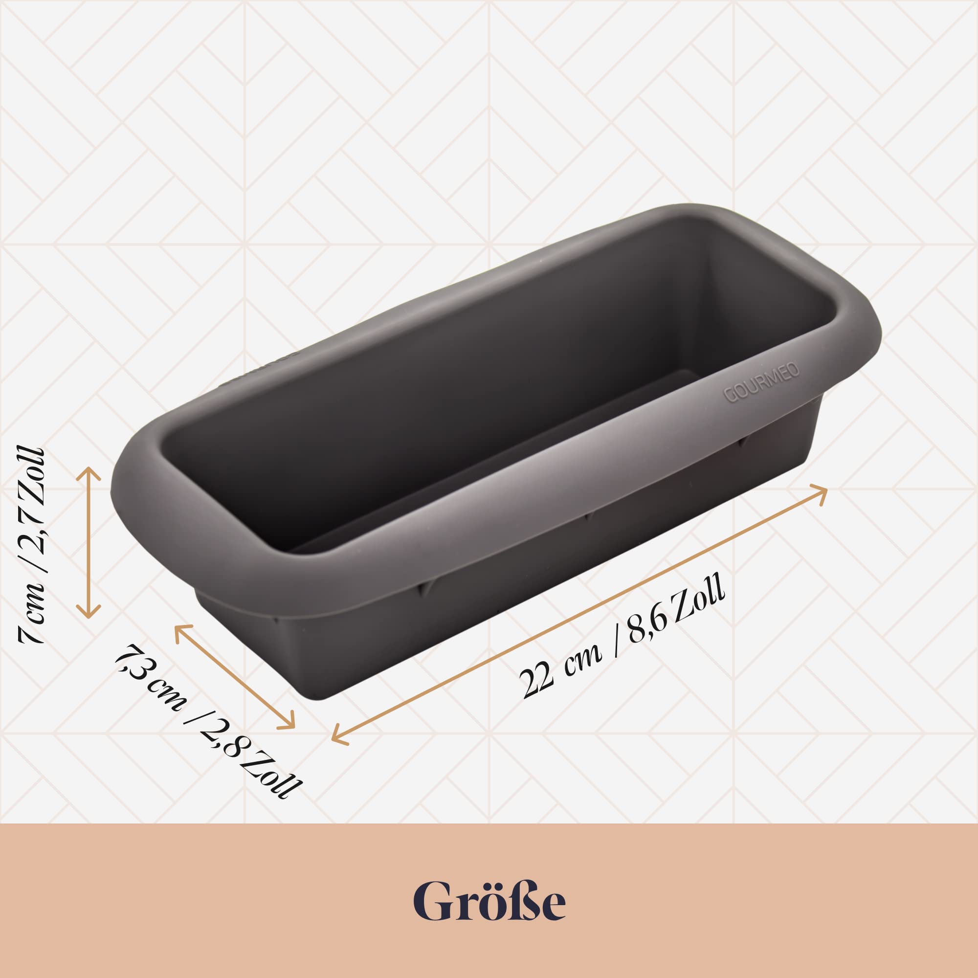 Prostokątna silikonowa forma do pieczenia ciast, chleba i ciasta, do p - obrazek 6