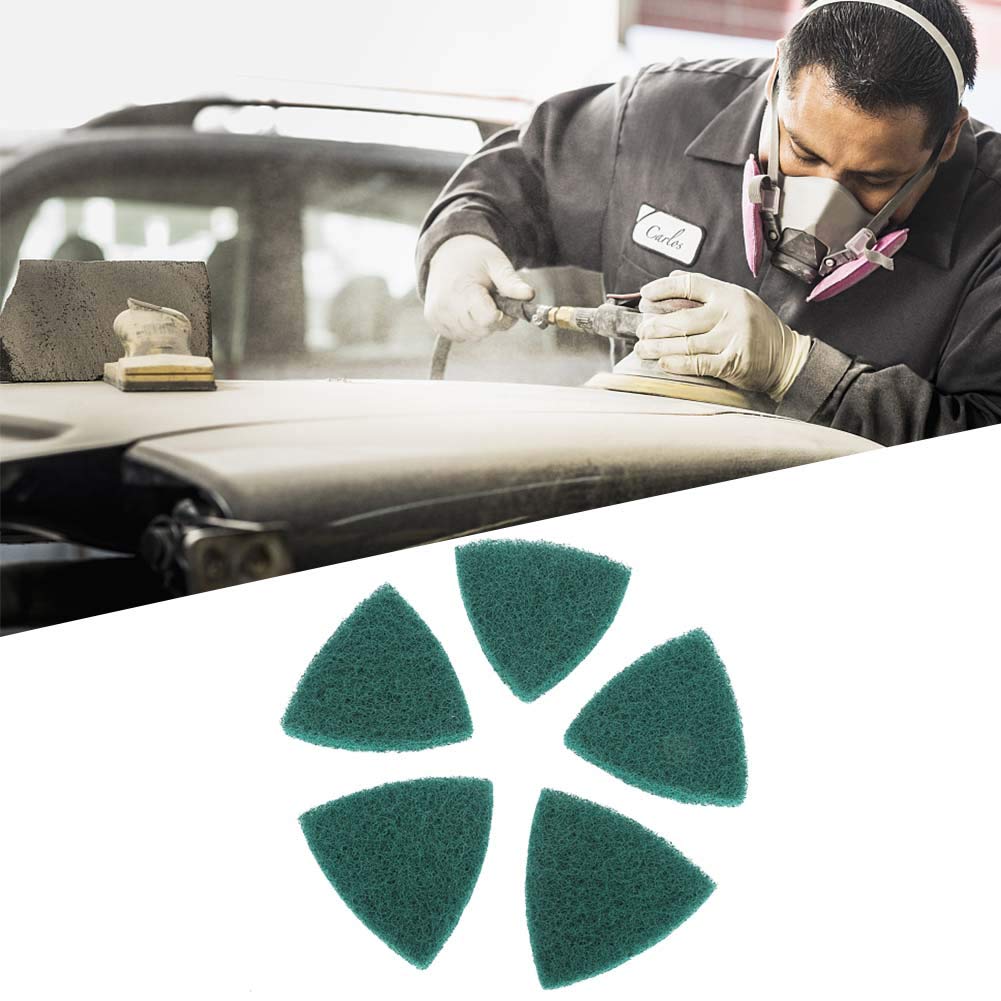 5 sztuk ekonomicznych padów polerskich trójkątnych do szlifierek - idealne akcesoria do szorowania 90 x 90 x 90 mm / 35 x 35 cala - obrazek 5