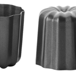 Ibili 828800 Canelés, stal 4 U 6 x 6 x 5 cm, czarna