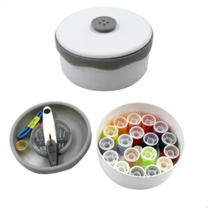 jinminamz Zestaw pudełek na igły i nitki torba do przechowywania igieł i nici igła do szycia przedrąk akademika małe prace krawieckie przenośna High-End