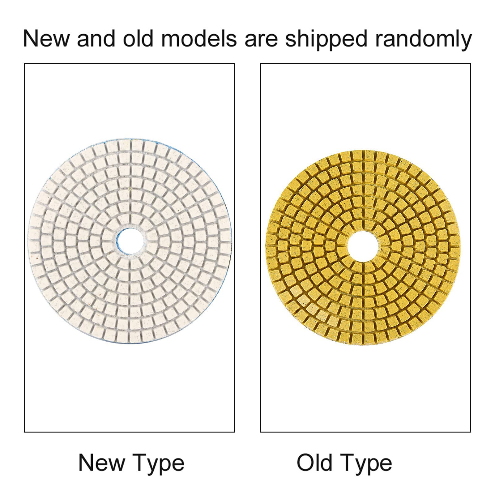 Podkładki polerskie 100 mm tarcza szlifierska na mokro 102 cm zestaw padów polerskich do wiertarek szlifierek polerek granitowo-marmurowy kamień (50) - obrazek 2