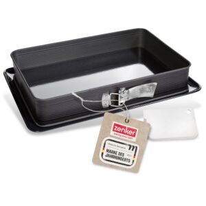 Zenker 7022 Prostokątna tortownica Deluxe kwadratowa, z emaliowanym dn