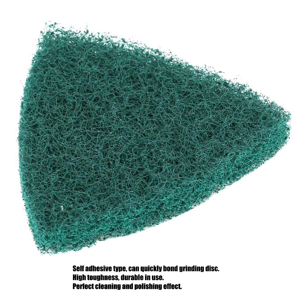 5 sztuk ekonomicznych padów polerskich trójkątnych do szlifierek - idealne akcesoria do szorowania 90 x 90 x 90 mm / 35 x 35 cala - obrazek 4