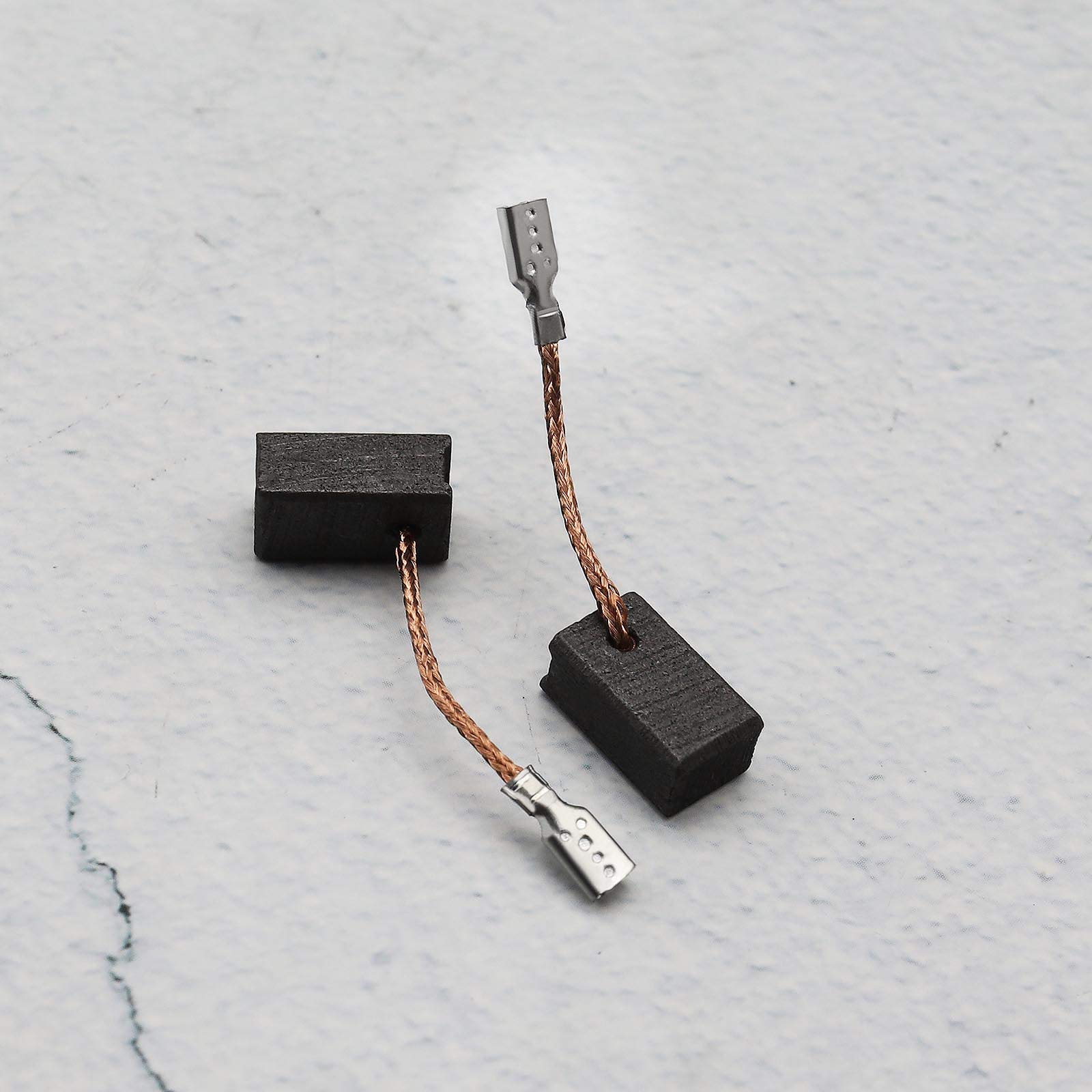 2 pary szczotek węglowych 6 x 8 x 13 mm do polerki obrotowej kompatybi - obrazek 2