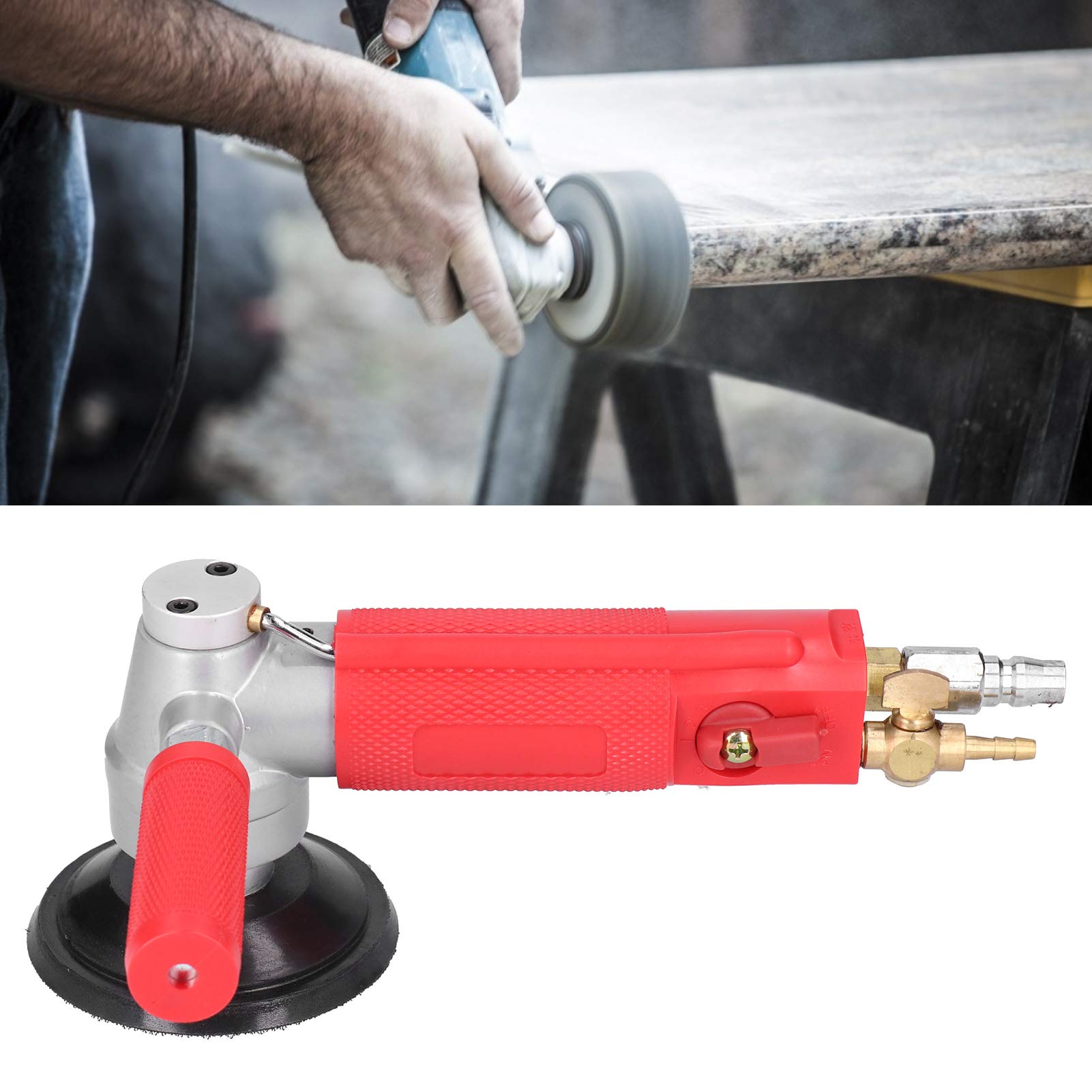 4-calowy pneumatyczny młynek do wody z regulacją prędkości - idealny do polerowania kamieni naturalnych - obrazek 7