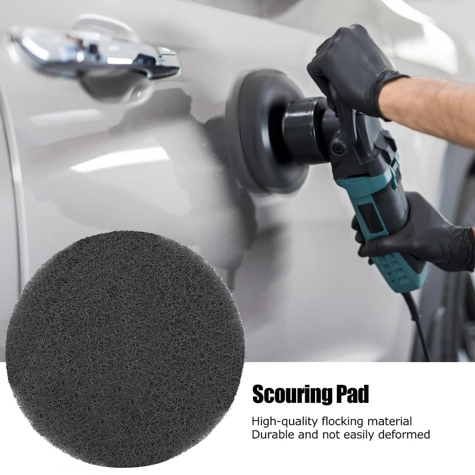 5 Sztuk 5-Calowe Okrągłe Gąbki Polerskie 125 Mm Gąbki Do Szorowania Samoprzylepne Akcesoria Do Szlifowania Tarcz Do Usuwania Zadrapań Z Powierzchni Pojazdu - obrazek 9