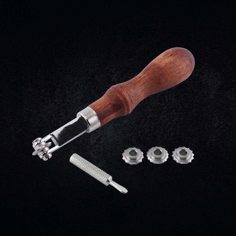 1pc Leathercraft Spacer Prägesystem Set Leder Nähen Design-Tool für Ha - obrazek 5