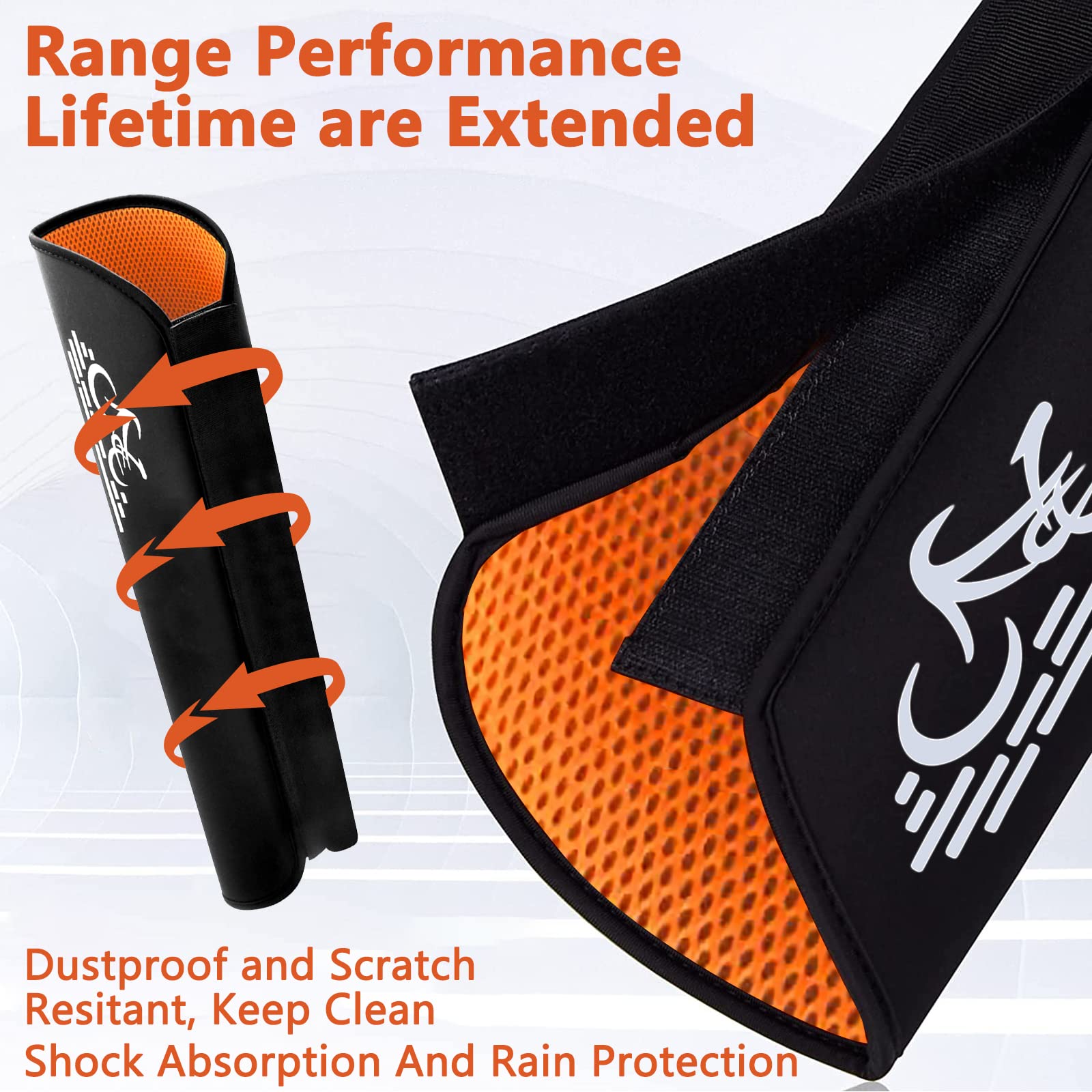 Uniwersalny pokrowiec ochronny na akumulator do roweru elektrycznego z warstwą odblaskową - zwiększa czas pracy i żywotność akumulatora - obrazek 6