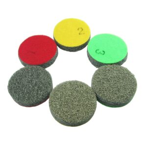 9 szt. podkładek polerskich do wiertarki zestaw diamentowych podkładek polerskich zestaw do polerowania marmuru czerwony zielony żółty 10 cm podkładki szlifierskie do granitu betonu marmuru trawertynu polerowania blatu kwarcowego